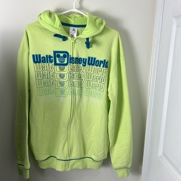Walt Disney World Neon Zipped Up Hoodie Size Medium - Picture 5 of 15